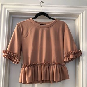 ASOS Pink Ruffle Top